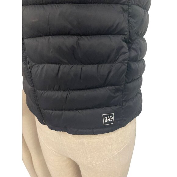 Gap Kids Large Black Lightweight Puffer Vest With Primaloft Upcycled Sustainable - Picture 3 of 10